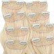 Fiber Sentetik Dalgalı 8 Parça Çıt Çıt - Platin Fiber Sentetik Dalgalı 8 Parça Çıt Çıt - Platin