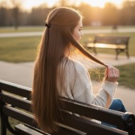 Fiber Sentetik Düz 8 Parça Çıt Çıt - Kumral Fiber Sentetik Düz 8 Parça Çıt Çıt - Kumral