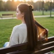 Fiber Sentetik Düz 8 Parça Çıt Çıt - Koyu Kahve Fiber Sentetik Düz 8 Parça Çıt Çıt - Koyu Kahve