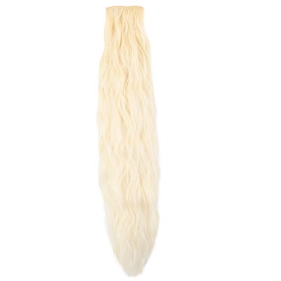 Fiber Sentetik Kabarık Dalgalı 8 Parça Çıt Çıt - Açık Platin Fiber Sentetik Kabarık Dalgalı 8 Parça Çıt Çıt - Açık Platin