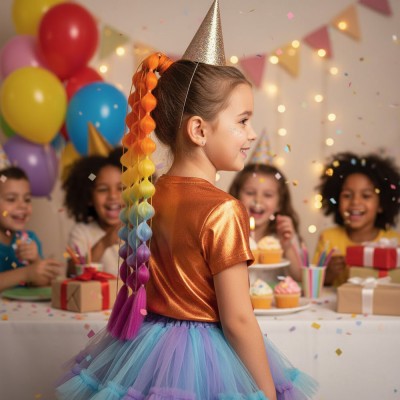 Balon Örgülü Lastikli At Kuyruğu - ACM22