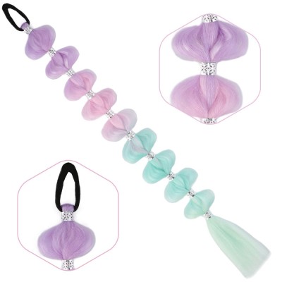 Örgülü Aksesuarlı Lastikli At Kuyruğu - ACM14