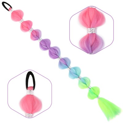 Örgülü Aksesuarlı Lastikli At Kuyruğu - ACM15