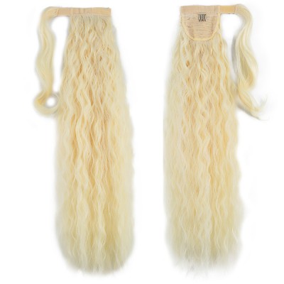 Bağlamalı Kabarık Dalgalı At Kuyruğu - Açık Platin Bağlamalı Kabarık Dalgalı At Kuyruğu - Açık Platin