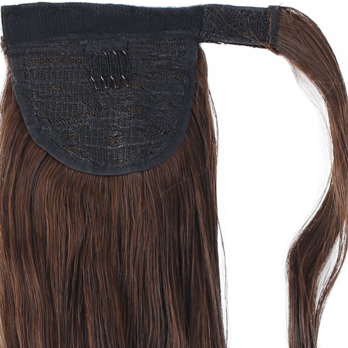 Bağlamalı Dalgalı At Kuyruğu - Kahve Karamel