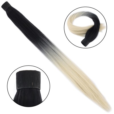 Fiber Sentetik Sihirli At Kuyruğu - Siyah / Platin Ombreli