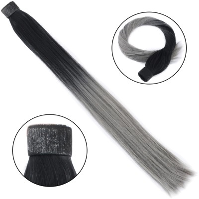 Fiber Sentetik Sihirli At Kuyruğu - Siyah / Gri Ombreli