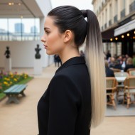 Fiber Sentetik Sihirli At Kuyruğu - Koyu Kumral / Dore Sarı Ombreli Fiber Sentetik Sihirli At Kuyruğu - Koyu Kumral / Dore Sarı Ombreli