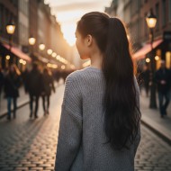 Tokalı Dalgalı At Kuyruğu - Kahverengi Tokalı Dalgalı At Kuyruğu - Kahverengi