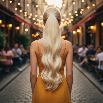 Tokalı Dalgalı At Kuyruğu - Açık Platin