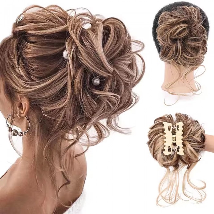 Tokalı Kuyruklu Dağınık Topuz  - Balköpüğü Kahverengi Röfleli