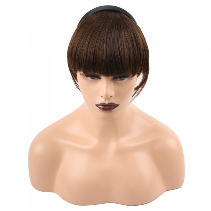 Taçlı Fiber Sentetik Perçem - Kahve Karamel Taçlı Fiber Sentetik Perçem - Kahve Karamel