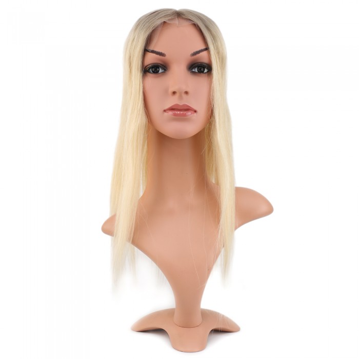 Ön Kısmı Ekstra Tül Rus Kumralı / Platin Ombreli Baby Taban Tepelik - 13x14cm